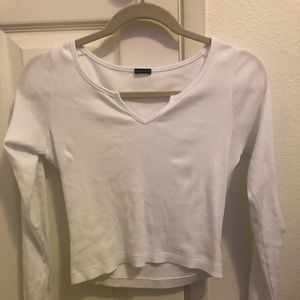 White Longsleeve Brandy Melville Top